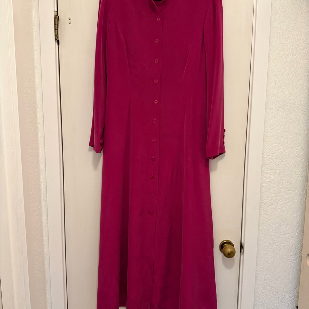Vintage Fuchsia Maxi Dress